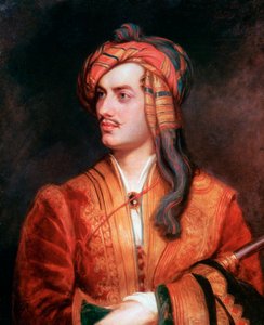 Byron of Rochdale albanialaisessa mekossa, 1813