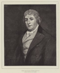 Charles Dibdin (1745-1814), muotokuva kuninkaallisen laivaston näyttelyssä