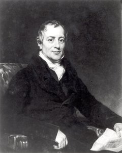 Thomas Hodgettsin kaivertama David Ricardon (1772-1823) muotokuva tekijältä Thomas Phillips