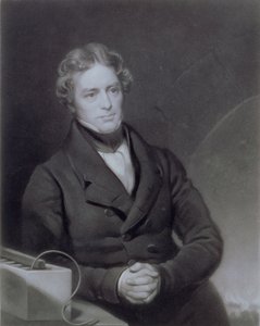 Henry Cousinsin (k.1864) kaivertama Michael Faradayn (1791-1867) muotokuva n. 1841