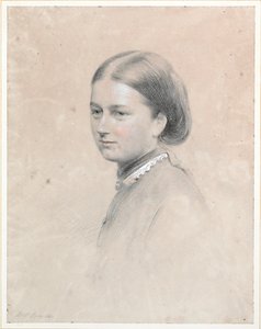 Lady Rachel Scottin muotokuva (liitu ja w/c paperilla) (pari numeroon 445140) tekijältä Thomas Price Downes