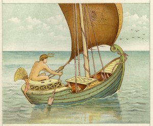Perseus purjehdus (väri litho)