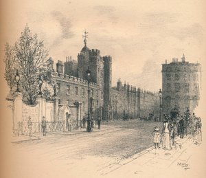 Yleisnäkymä St. Jamesin palatsista, Pall Mallista, 1902