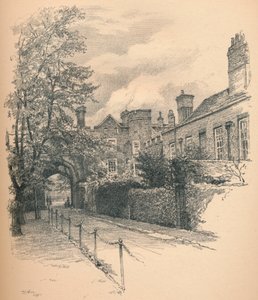 Richmondin palatsin sisäpiha ja portti, 1902