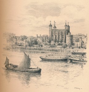 Lontoon Tower Tower Bridgeltä, 1902