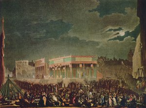 "Bartholomew Fair: From the Outside", 1942. Taiteilijat: Thomas Rowlandson, Augustus Charles Pugin.