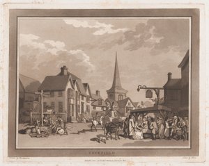 Cuckfield An Excursion to Brighthelmstone, 1. kesäkuuta 1790, 1. kesäkuuta 1790. Tekijät: Thomas Rowlandson, Samuel Alken.