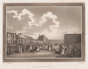 The Steine An Excursion to Brighthelmstone, 1. kesäkuuta 1790, 1. kesäkuuta 1790. Tekijät: Thomas Rowlandson, Samuel Alken.