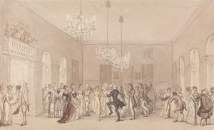 Tanssiaiset Scarboroughissa tekijältä Thomas Rowlandson