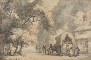 Kuljettajan vaunu tekijältä Thomas Rowlandson