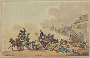 Kärrykilpailu tekijältä Thomas Rowlandson