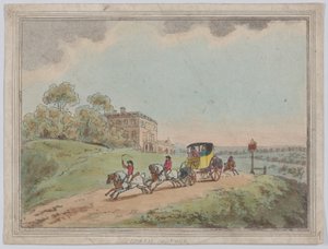 A Coach and Four from, Rustic Sketches, 1787 ., 1787 . tekijältä Thomas Rowlandson