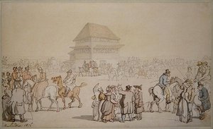 Täysin täynnä kisakokous tekijältä Thomas Rowlandson