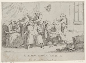 A Dressing Room at Brighton, 1 de setembre de 1790., 1 de setembre de 1790. finlandès tekijältä Thomas Rowlandson