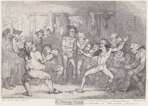 Miekkailukilpailu tekijältä Thomas Rowlandson