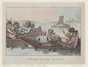 Makean veden tervehdys, 1799, 1799. tekijältä Thomas Rowlandson