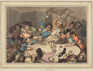 Potku vaarapöydällä tekijältä Thomas Rowlandson