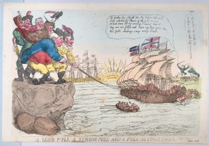 Pitkä veto Vahva veto ja veto yhteensä, 25. marraskuuta 1813., 25. marraskuuta 1813. tekijältä Thomas Rowlandson