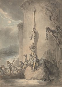 Sotilaallinen seikkailu tekijältä Thomas Rowlandson