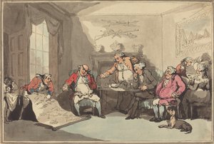 Miliisin kokous, luultavasti 1799. tekijältä Thomas Rowlandson
