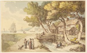 Kohtaus Cornwallissa tekijältä Thomas Rowlandson