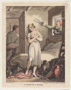 Snip in a Rage, 1. heinäkuuta 1802, 1. heinäkuuta 1802. tekijältä Thomas Rowlandson