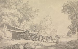 Puinen vaunu tekijältä Thomas Rowlandson