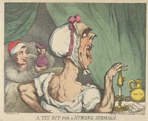 Tiainen vahvaan vatsaan, 20. kesäkuuta 1809, 20. kesäkuuta 1809. tekijältä Thomas Rowlandson