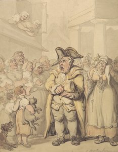 Kaupungin huutaja tekijältä Thomas Rowlandson