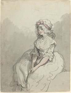 Nuori englantilainen kaunotar tekijältä Thomas Rowlandson