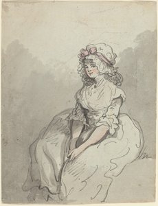 Nuori englantilainen kaunotar tekijältä Thomas Rowlandson