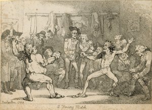 Miekkailuottelu tekijältä Thomas Rowlandson
