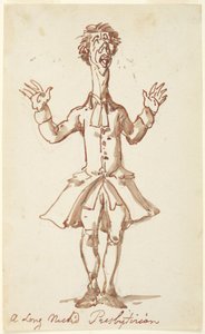 Pitkäkaulainen presbyteeri tekijältä Thomas Rowlandson
