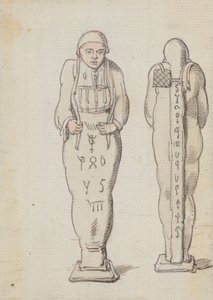 Muumio, edestä ja takaa tekijältä Thomas Rowlandson