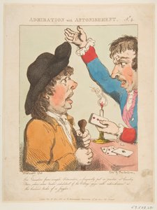 Ihailu hämmästyneenä Le Brun Travested eli Karikatyyrit intohimoista, 21. tammikuuta 1800. tekijältä Thomas Rowlandson