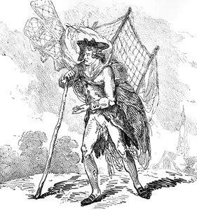 Aerostation out at Elbows or The Itinerant Aeronaut, 1786 tekijältä Thomas Rowlandson