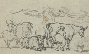 Albumin piirustus tekijältä Thomas Rowlandson