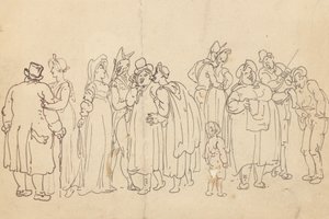 Albumin piirustus tekijältä Thomas Rowlandson
