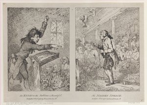 Essee ylevästä ja kauniista, Neitsytpuhe, 1. lokakuuta 1785, 1. lokakuuta 1785. tekijältä Thomas Rowlandson