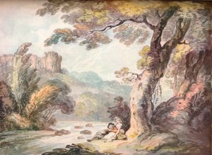 Idylli, c1815 tekijältä Thomas Rowlandson