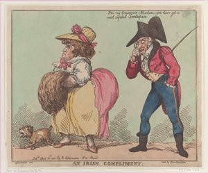 Irlantilainen kohteliaisuus, 30. huhtikuuta 1800, 30. huhtikuuta 1800. tekijältä Thomas Rowlandson