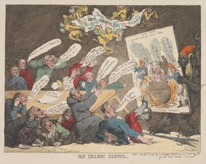 Irlantilainen ulvonta tekijältä Thomas Rowlandson