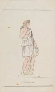 Antinous Aristaeuksen roolissa tekijältä Thomas Rowlandson
