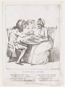 Ahneet rakastajat, 1. elokuuta 1797, 1. elokuuta 1797. tekijältä Thomas Rowlandson