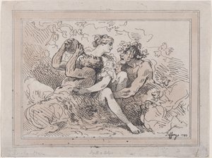 Bacchants, 1786, 1786. tekijältä Thomas Rowlandson