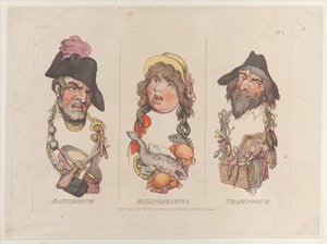 Battleorum, Billingsgatina, Trafficorum, 15. elokuuta 1800, 15. elokuuta 1800. tekijältä Thomas Rowlandson