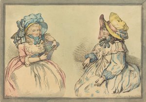Beauties, julkaistu 1792. tekijältä Thomas Rowlandson