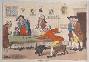 Biljardi, 1. maaliskuuta 1803, 1. maaliskuuta 1803. tekijältä Thomas Rowlandson
