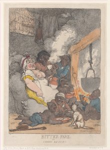 Bitter Fare or Sweeps Regaling, 1812, 1812. tekijältä Thomas Rowlandson