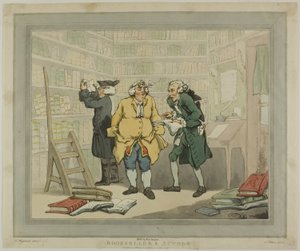 Kirjakauppias ja kirjailija tekijältä Thomas Rowlandson